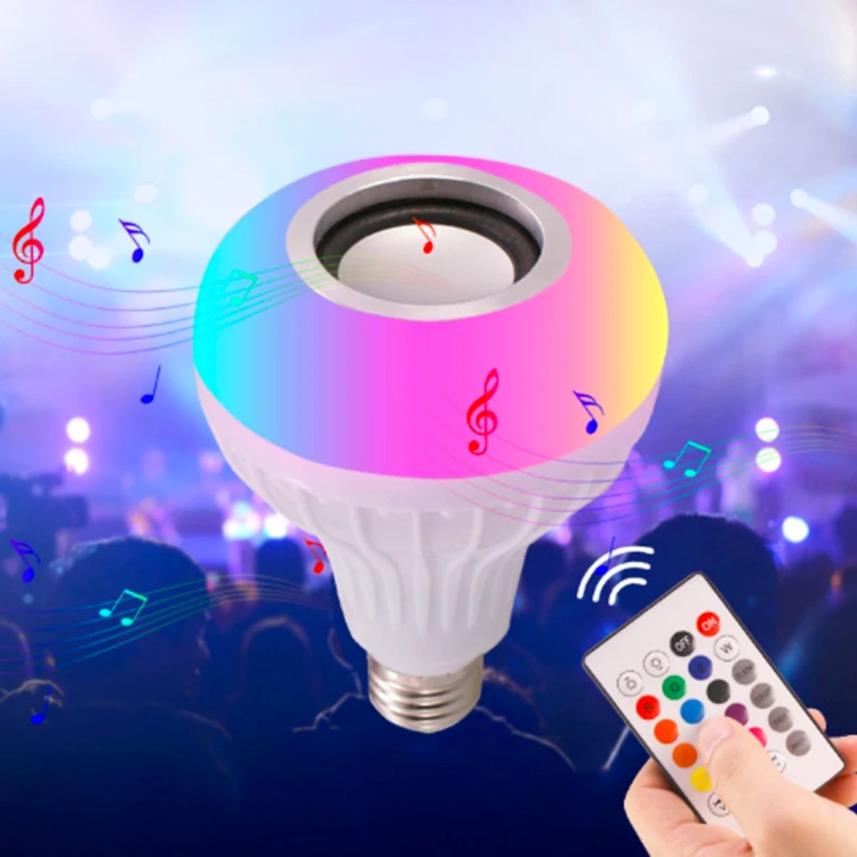 Foco LED bocina Bluetooth socket AZMQ018