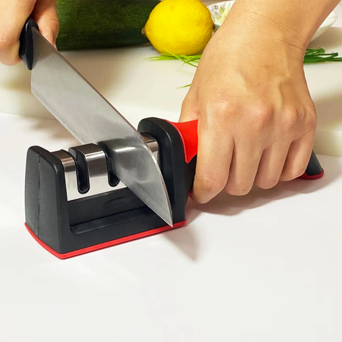 Afilador de cuchillos Cromado