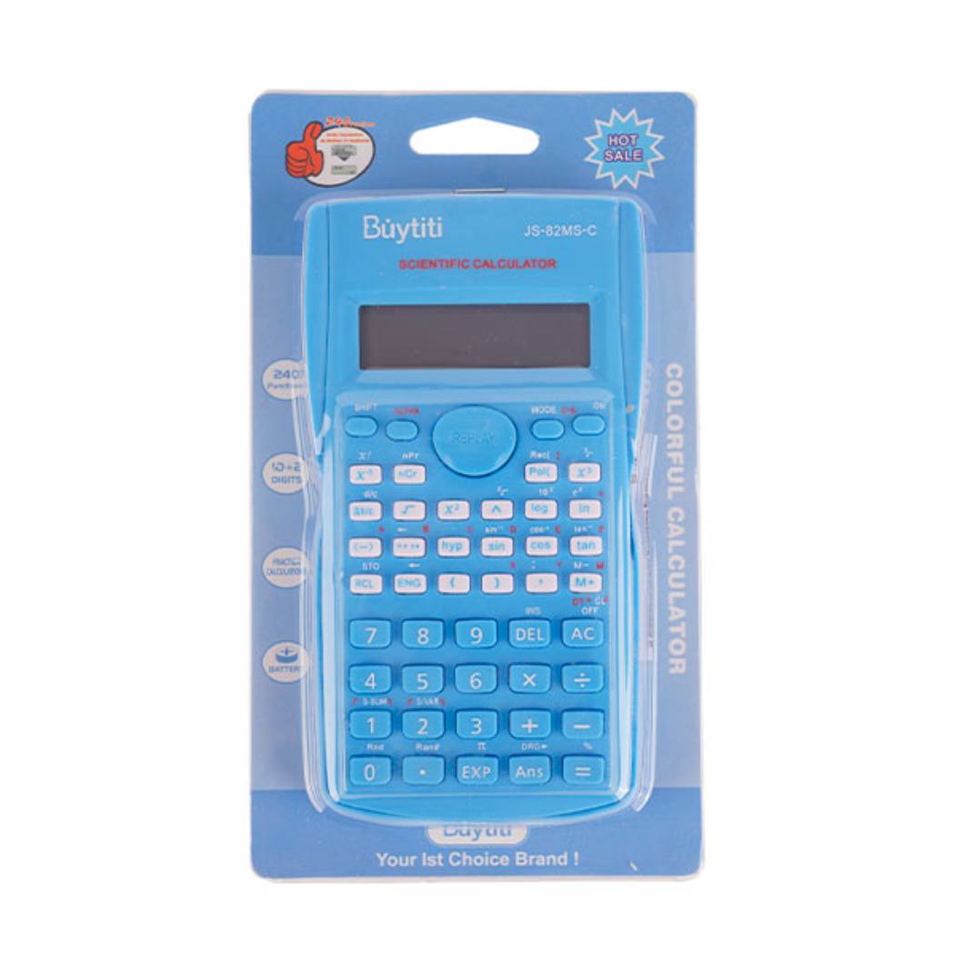 Calculadora Científica de 12 Dígitos con Funda JS-82MS-C