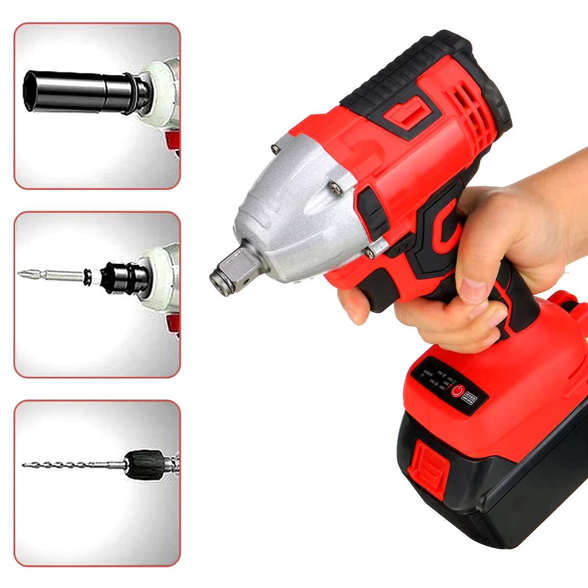 Taladro-Pistola Inalámbrico de Impacto