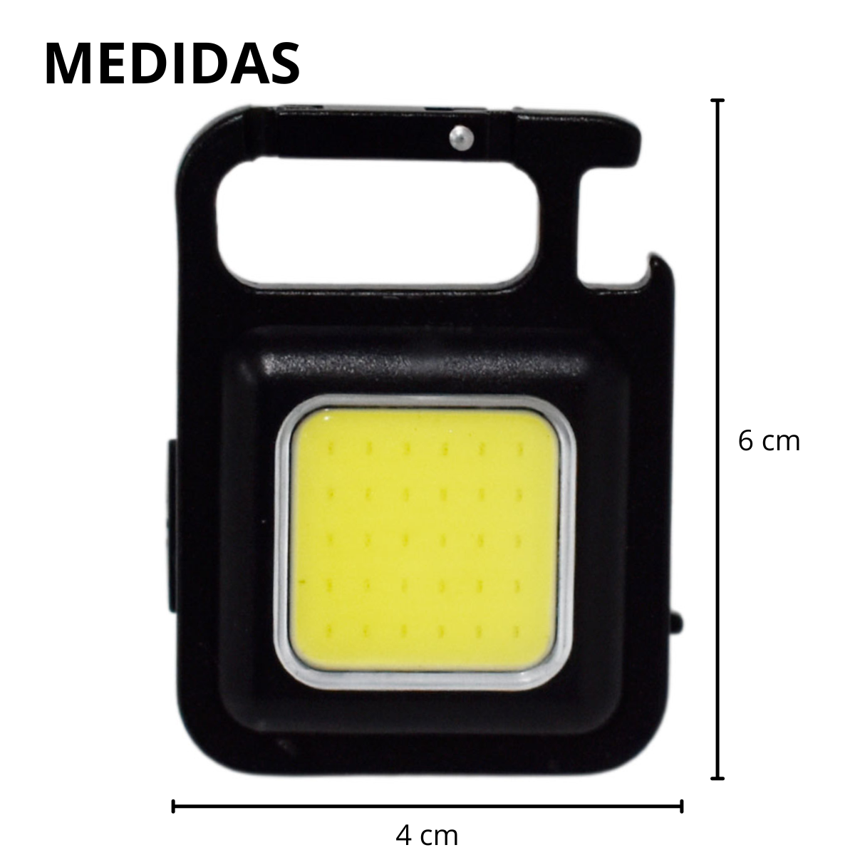 Linterna Mini de Emergencia Llavero y Abrebotellas