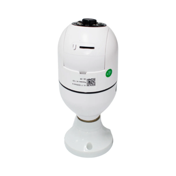 Cámara de Seguridad WiFi con Cabeza Giratoria 360° Foco Socket